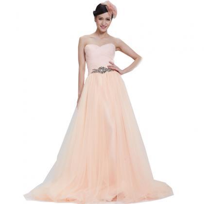Pretty Pink Prom Dress, Tulle Prom Dress,prom..