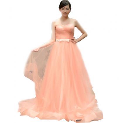 Sweetheart Tulle Prom Dress, Long Prom Dress,prom..