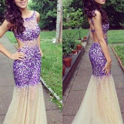 Sexy Mermaid Prom Dresses ,sequins Prom..