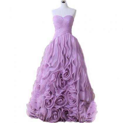 Sweetheart Prom Dresses,organza Prom Dress,formal..