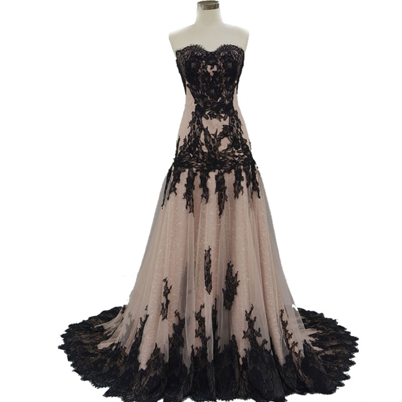 Elegant A-line Evening Dress, Sweetheart Evening Dress,tulle Evening Dress  ,long Evening Dress,even on Luulla