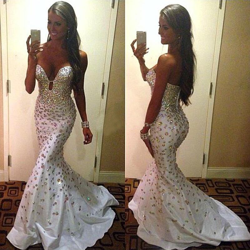 Jeweled Mermaid Prom Dress