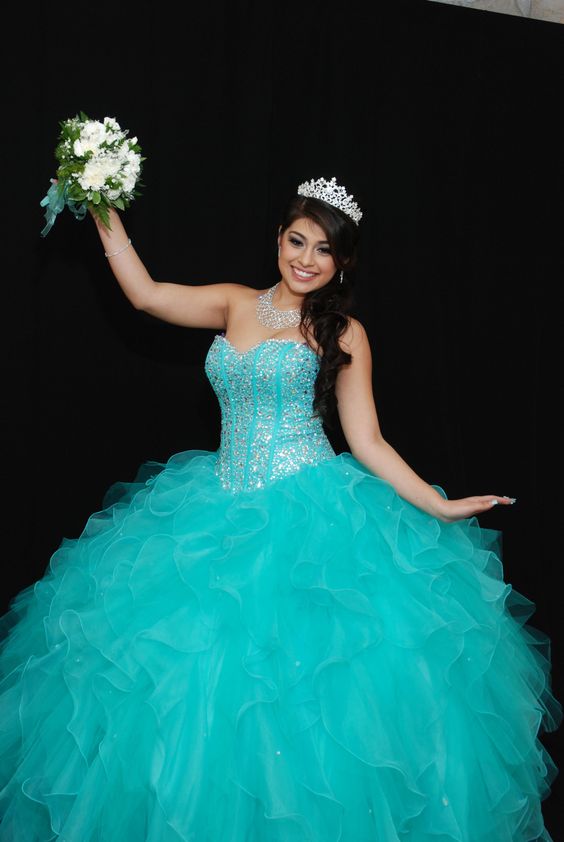 Mint Blue Quince Dresses