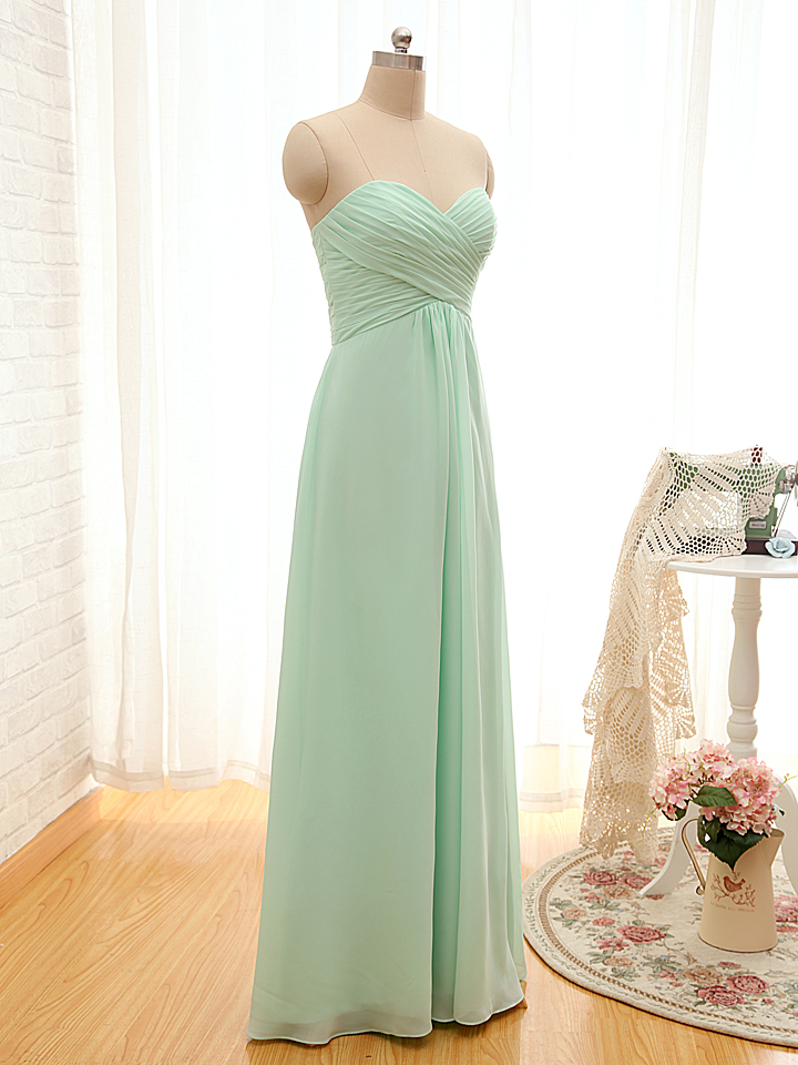 Custom Made Chiffon Bridesmaid Dresses,full Length Bridesmaid Dress ...